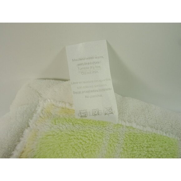 Carter's Plush Baby Blanket Pastel Colors Unisex Yellow Green Pink Blue 28x40 - Picture 5 of 7